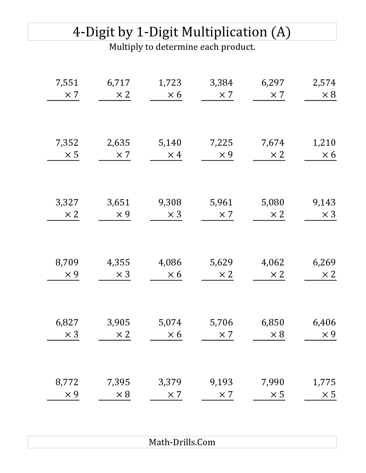 10 Long Multiplication Worksheets Worksheeto