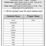 13 Common And Proper Nouns Worksheets Worksheeto