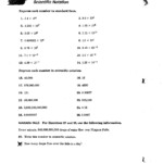 14 6th Grade Scientific Notation Worksheet Worksheeto