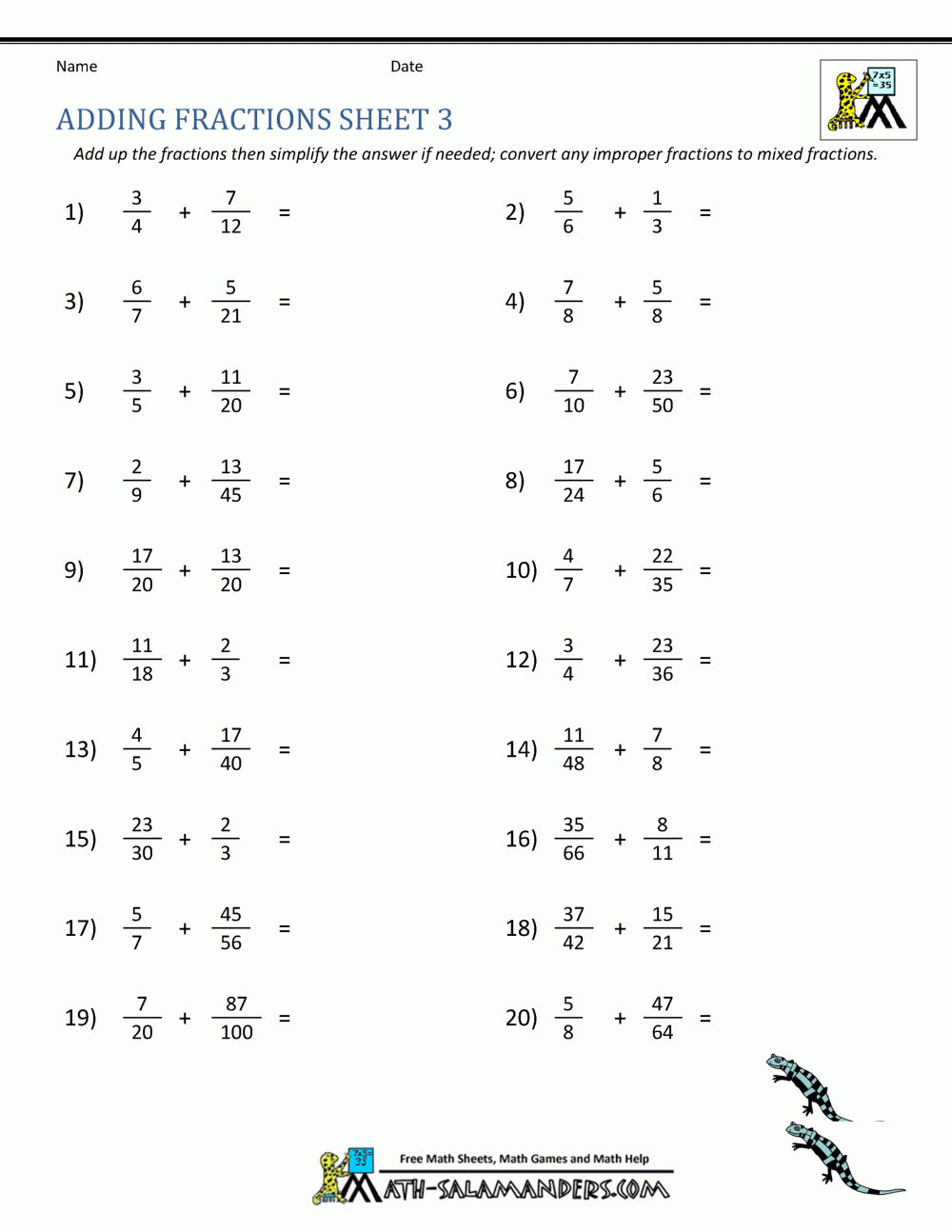 14 Best Images Of Adding Subtracting Fractions With Mixed Numbers 