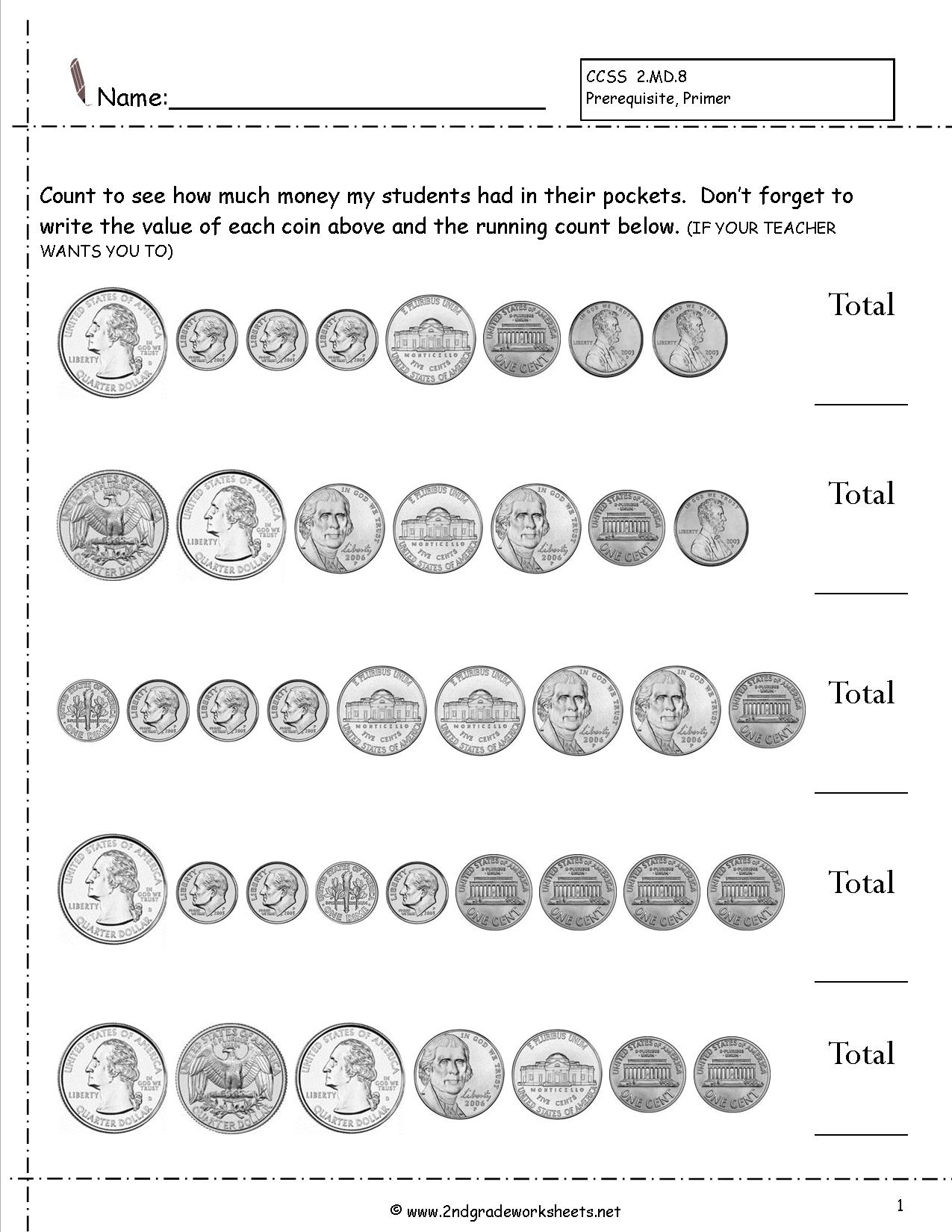 14 Counting Money Worksheets 4th Grade Worksheeto