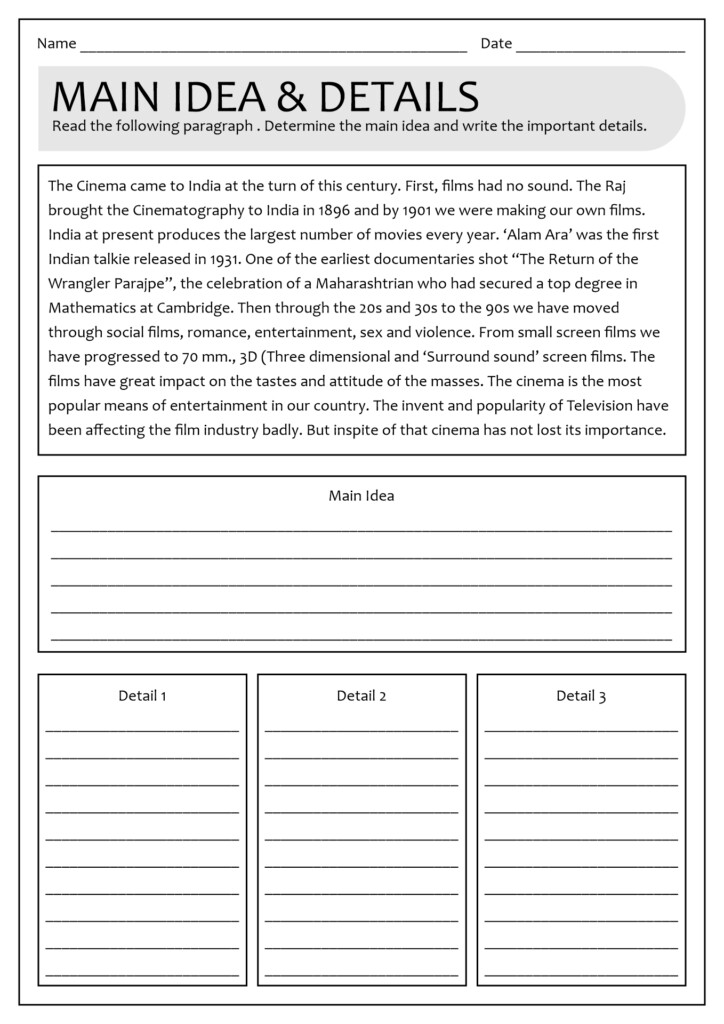 15 Main Idea Worksheets Second Grade Worksheeto