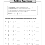 16 Add Fractions Worksheet Worksheeto