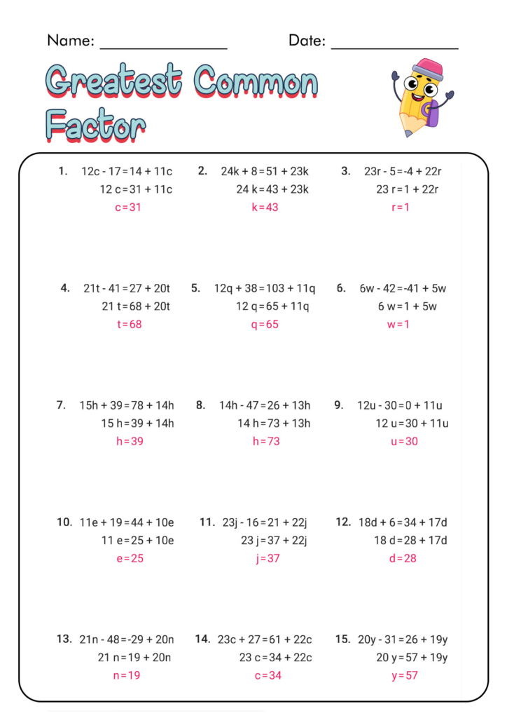 16 Factoring Polynomials Practice Worksheet And Answers Worksheeto