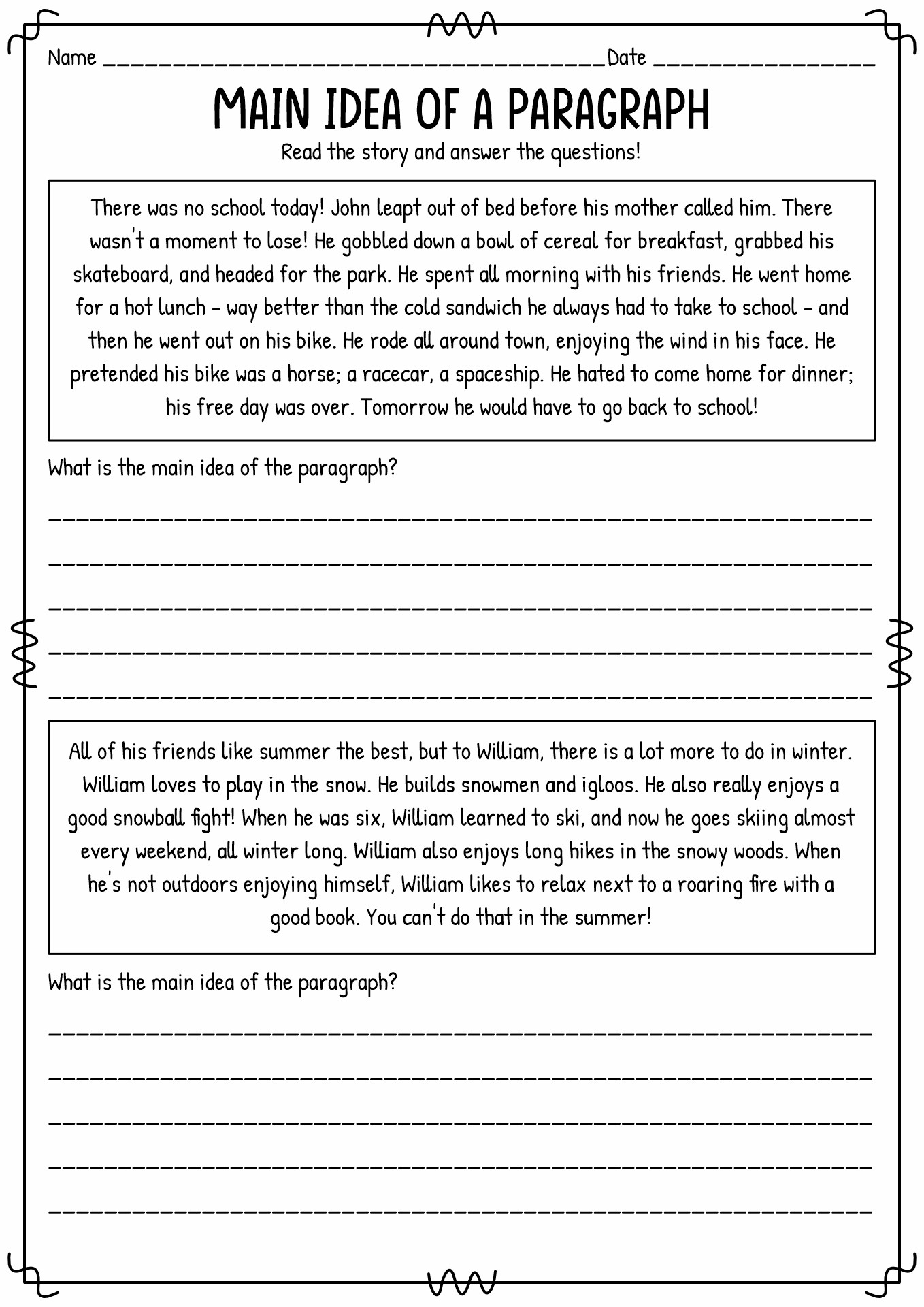 16 Main Idea Worksheets Grade 5 Worksheeto