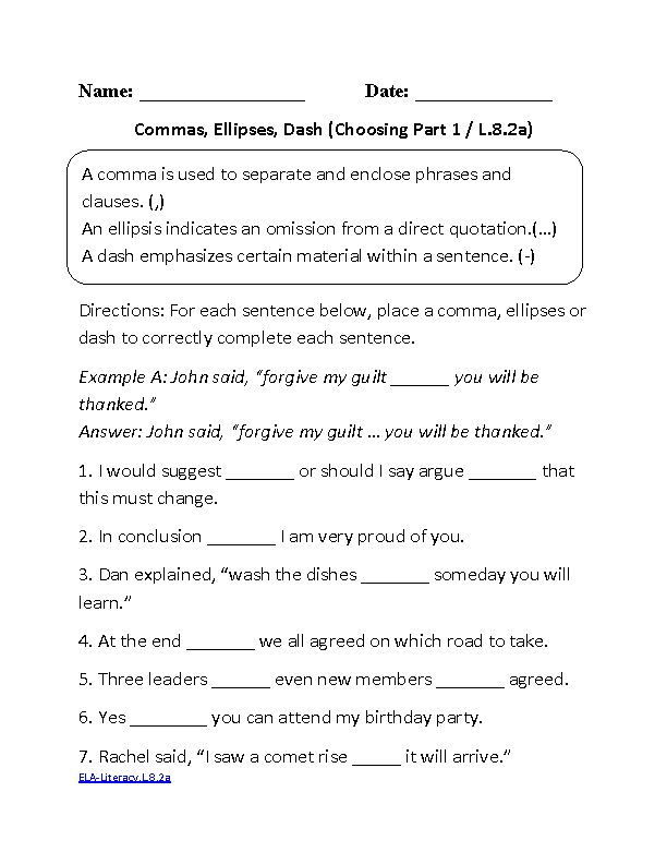 17 Best Images Of 8th Grade Language Arts Worksheets Worksheeto