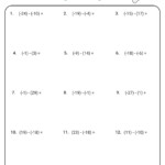 18 Math Worksheets Integers Worksheeto