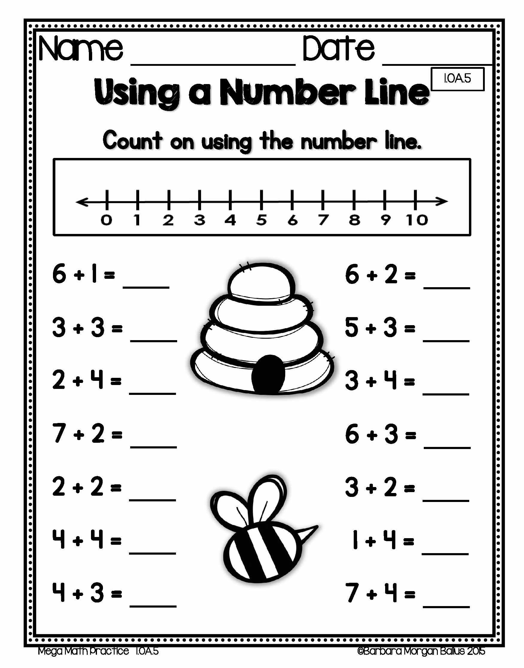 1st Grade Worksheets Math