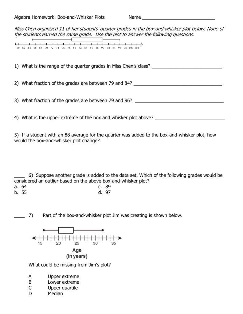 20 Box Plot Worksheet Worksheets Decoomo