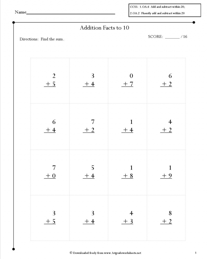 2Nd Grade Math Common Core State Standards Worksheets Math Worksheets