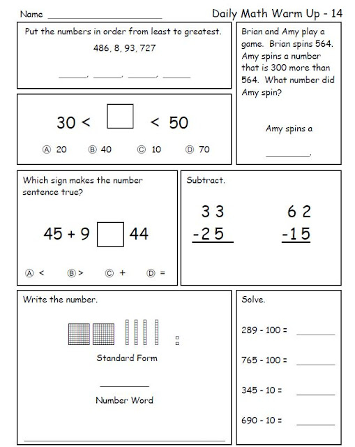 2nd Grade Math Review LINK 