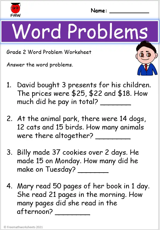 2nd Grade Multiplication Word Problem Worksheets K5 Learning 