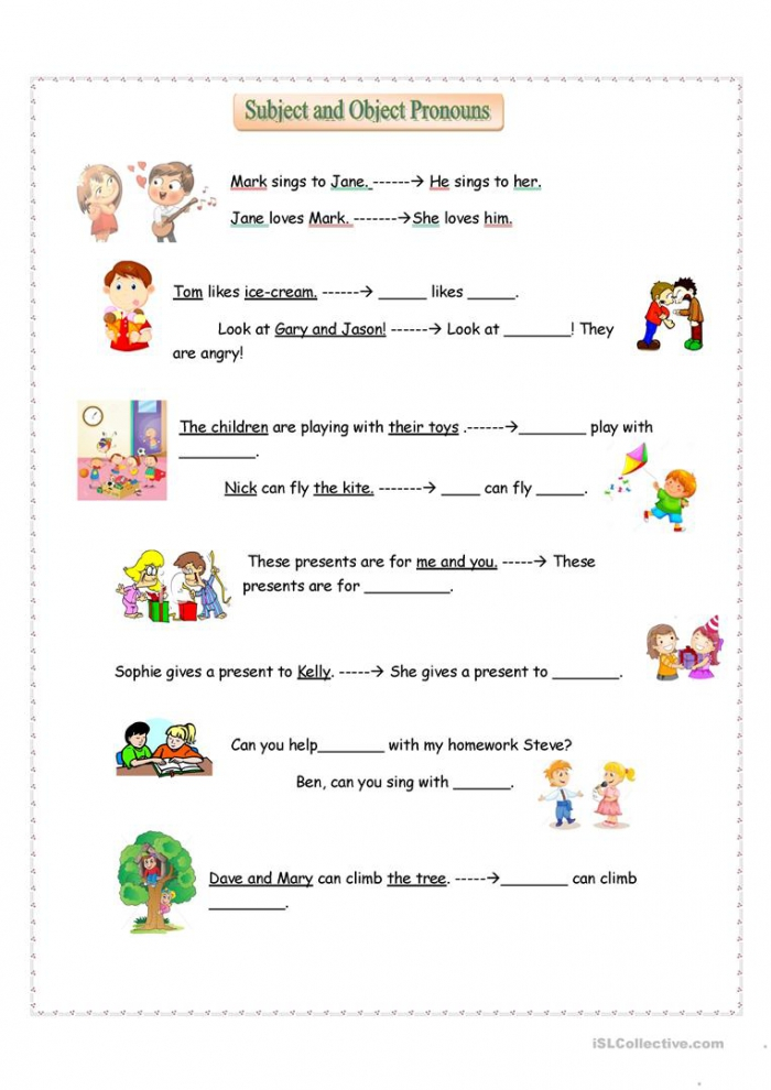 2Nd Grade Pronoun Worksheets Pronoun Worksheets Triboletphoto09