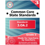3 OA 2 Third Grade Common Core Bundle Worksheets Activities Assessments