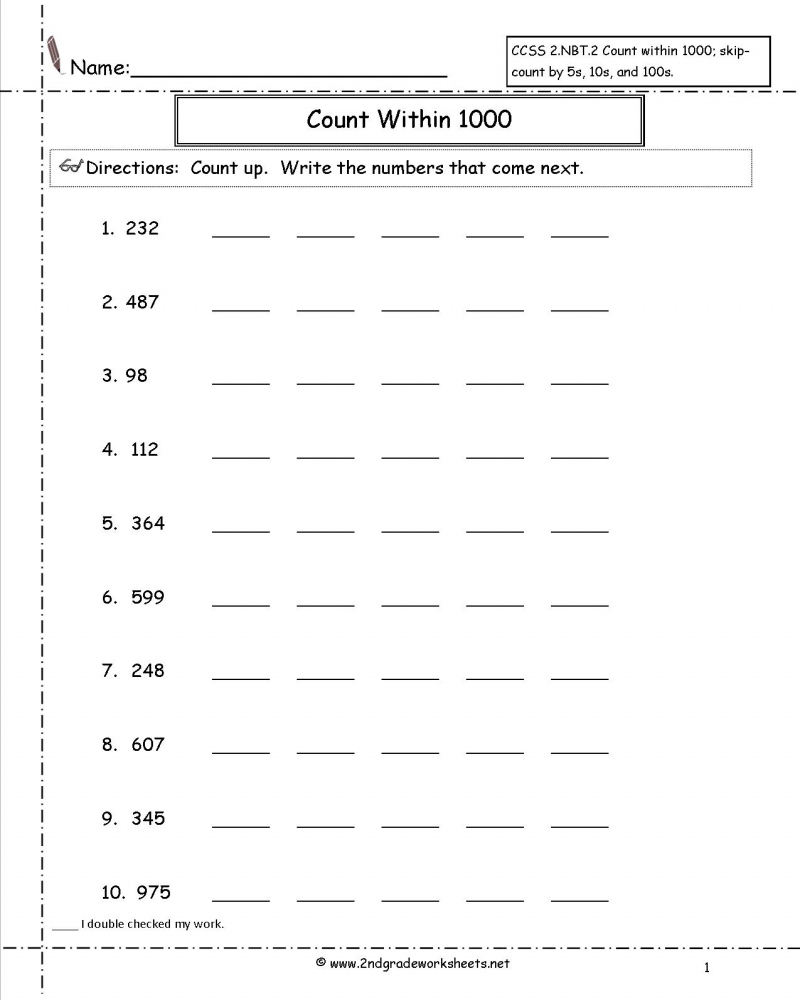 3rd Grade California Math Standards Homework Worksheets Printable 