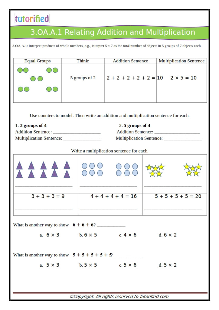 3rd Grade Common Core Math Worksheets