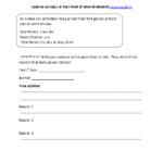 3rd Grade Common Core Writing Worksheets