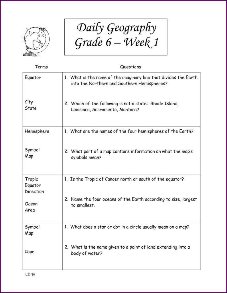 3rd Grade Social Studies Free Printable Worksheets Worksheet Resume 