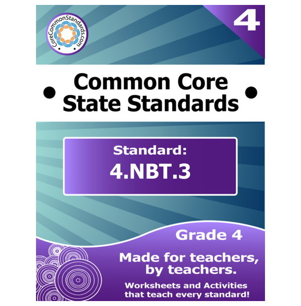 4 NBT 3 Fourth Grade Common Core Bundle Worksheets Activities 