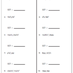 4th Grade Math Worksheets Greatest Common Factor Greatschools Grade 5