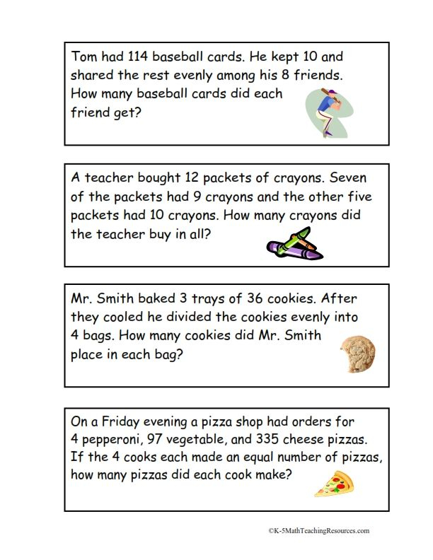 4th Grade Number Math Word Problems Multi Step Word Problems Math Words