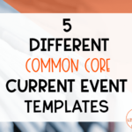 5 Different Common Core Current Event Templates Literacy In Focus