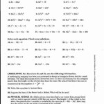 50 Algebra 1 Review Worksheet Chessmuseum Template Library