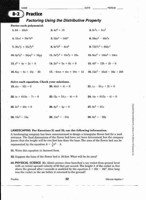 50 Algebra 1 Review Worksheet Chessmuseum Template Library