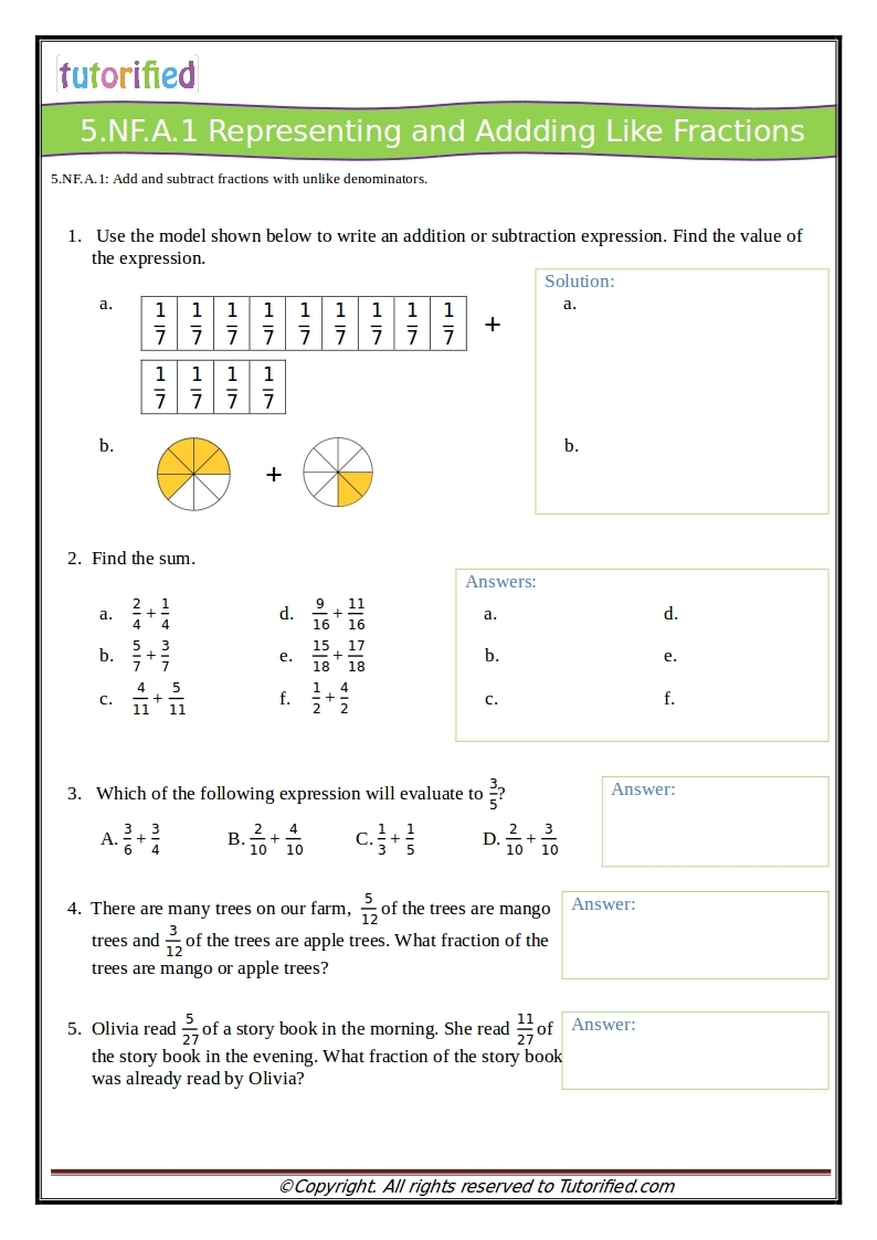 5th Grade Applied Math Printable Worksheets Printable Worksheets