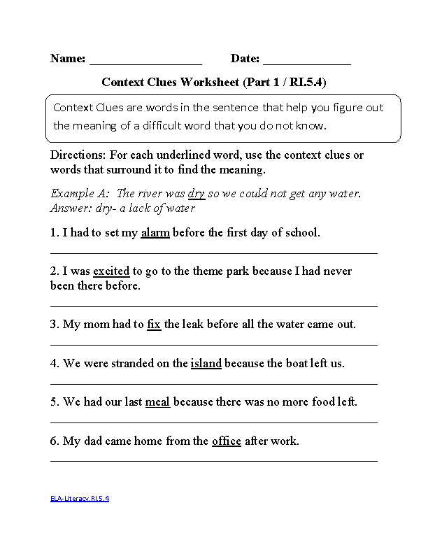 5th Grade Common Core Reading Informational Text Worksheets