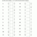 5Th Grade Equivalent Fractions Practice Comparing Fractions