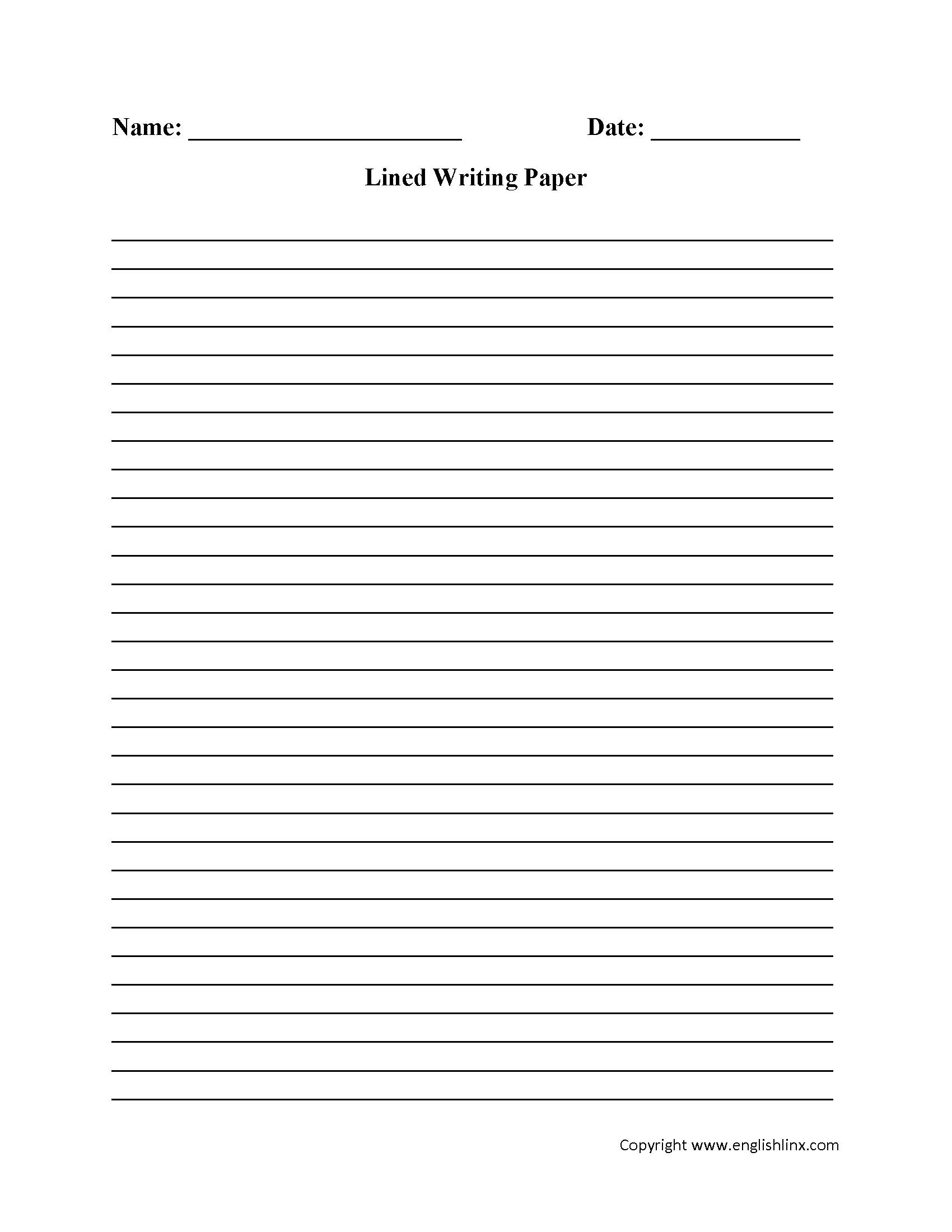 6 Best Images Of Free Printable Handwriting Paper Free 6 Best Images 