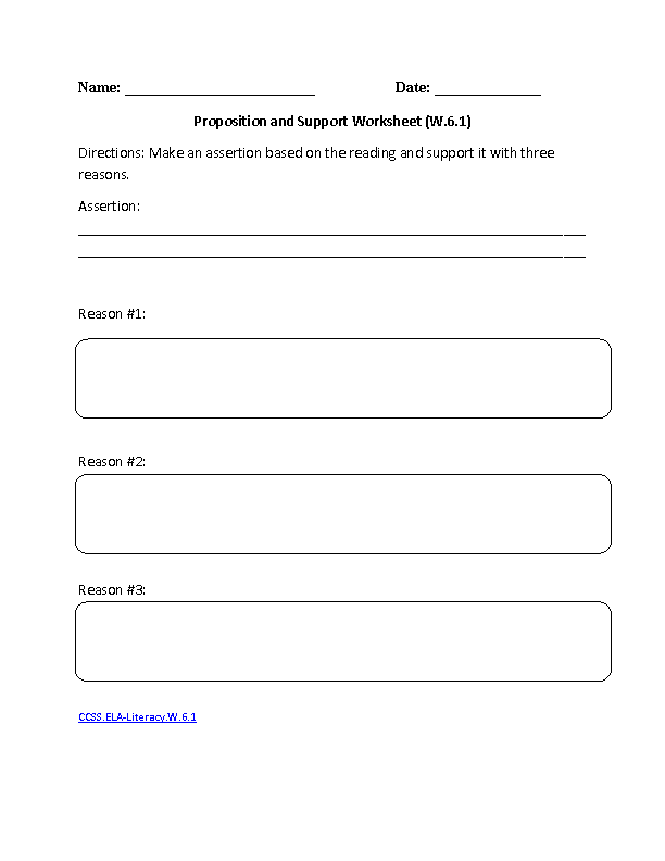 6th Grade Common Core Writing Worksheets Common Core Writing 