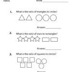 6Th Grade Math Worksheet Ratios