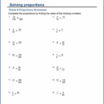 6Th Grade Ratio Practice Worksheet