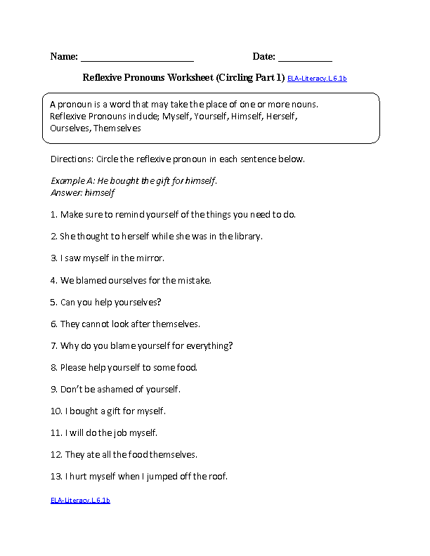 6th Standard English Grade 6 English Worksheets With Answers Free