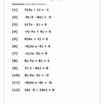 7th Grade Math Worksheets Algebra