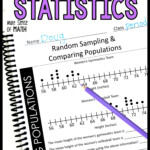 7th Grade Statistics Notes Random Sampling And Comparing Populations In