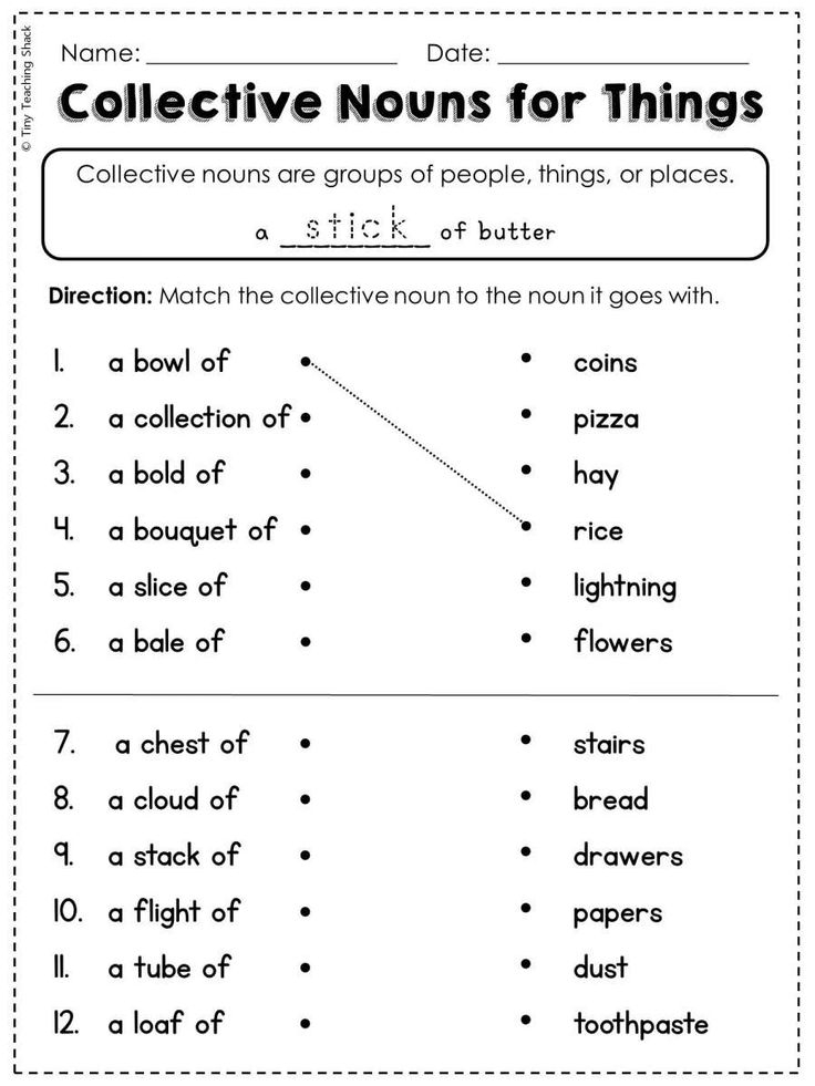 8 2Nd Grade Language Match Worksheet Nouns And Verbs Worksheets 2nd 