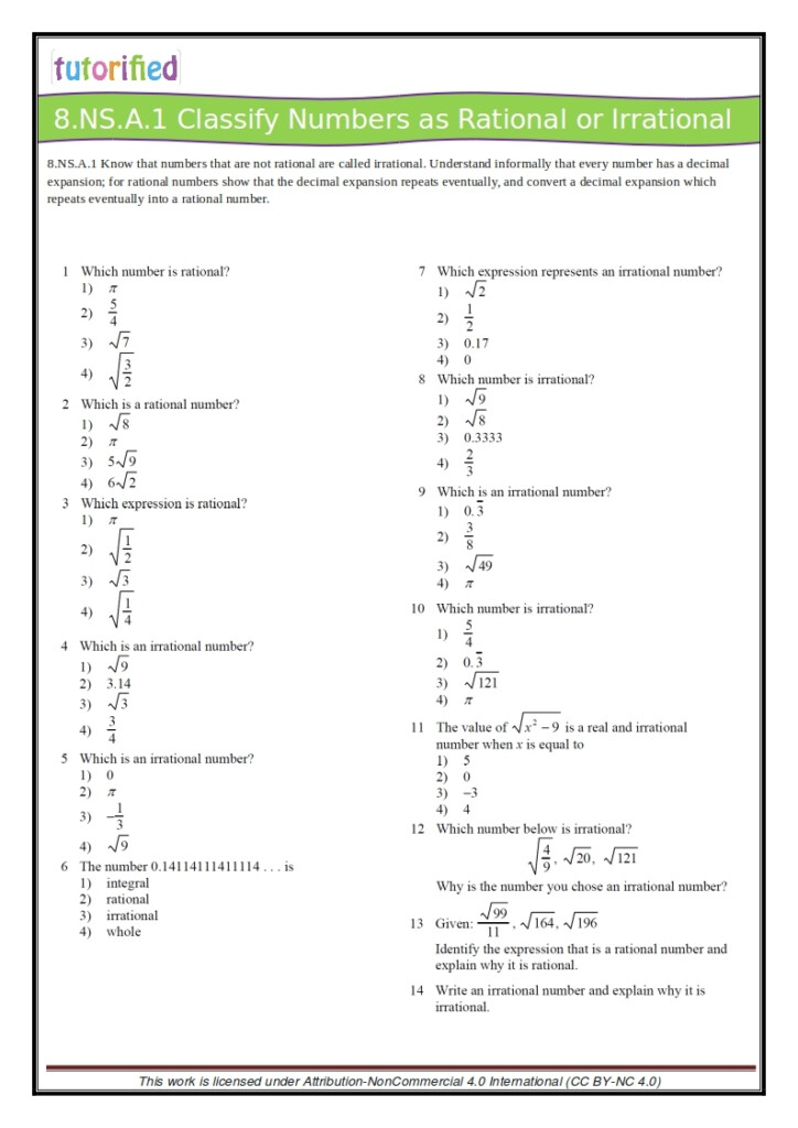8th Grade Common Core Math Worksheets Math Worksheet Answers