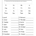 Abbreviations Worksheets Examples Definition For Kids Free