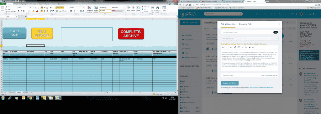 Add Edit And Update Worksheet Records From UserForm In Excel VBA