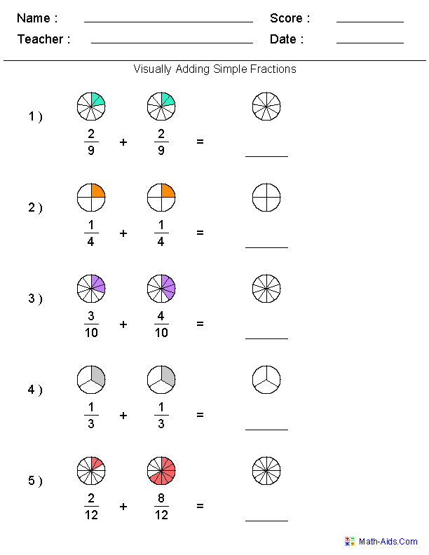 Adding And Subtracting Fractions Class 3SV 2016