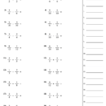Adding And Subtracting Fractions Worksheets Pdf Fractions Subtracting