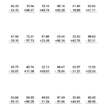 Adding And Subtracting With Decimals Worksheets This Worksheet Was