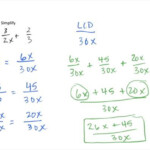 Adding Rational Expressions With Different Denominators And A Single