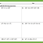 Addition And Subtraction Of Polynomials Worksheets Worksheets Master