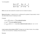 Algebra 2 Solving Rational Equations Worksheet With Answer Key