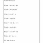 Applications Of Adding And Subtracting Polynomials Worksheet