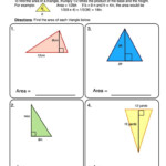 Area Of Triangles Worksheets